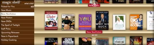 Borders magic bookshelf