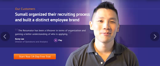 Our Customers page header example