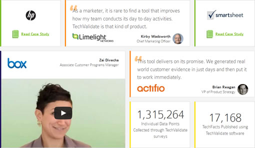 Our Customers page layout example