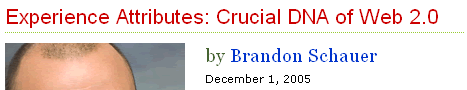 Adaptive Path headline typography example