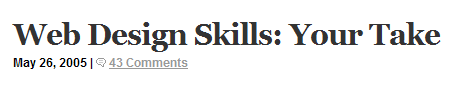 Asterisk headline typography example