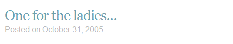 Brand Spanking New headline typography example