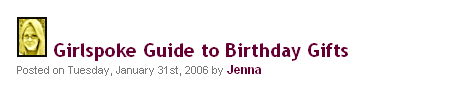 girlspoke headline typography example
