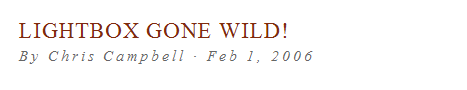 Particletree headline typography example