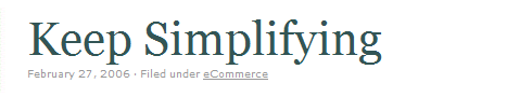 Return Customer headline typography example