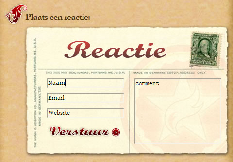 Wildvuur comment form design example